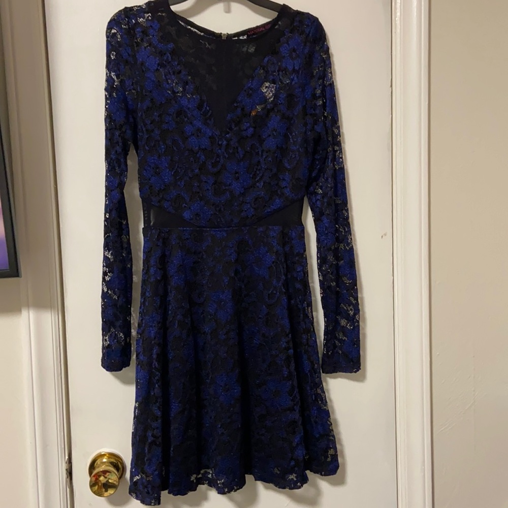 Blue and black dress size S